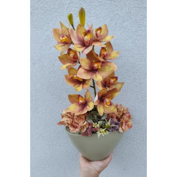 Orchidea real touch asztaldísz őszi