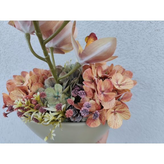 Orchidea real touch asztaldísz őszi
