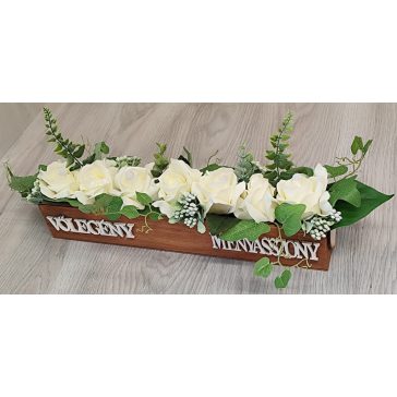 Főasztaldísz esküvőre