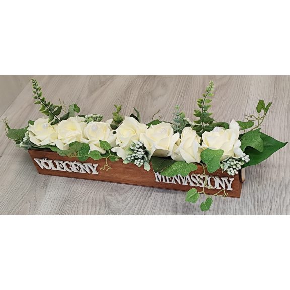 Főasztaldísz esküvőre